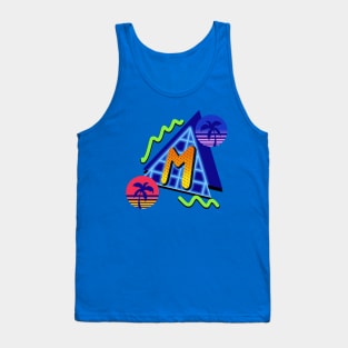 Initial Letter M - 80s Synth Tank Top